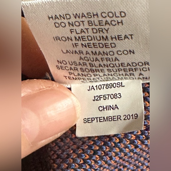 JOSEPH A Cardigan Floral Striped Button front Sweater Size Medium NWT - Picture 10 of 16